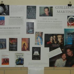 Poster about Guillermo Martinez