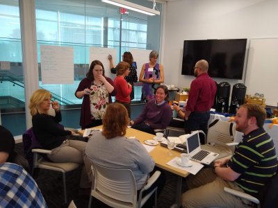 Faculty collaborating